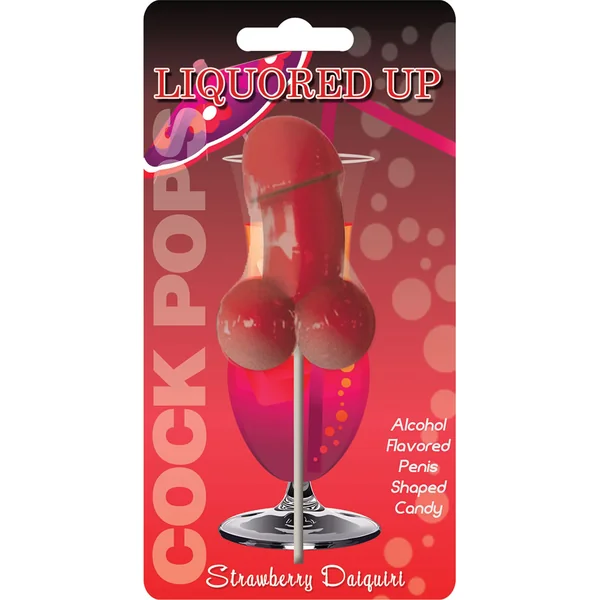 Liquored Up Cock Pops Lollipop Strawberry Daiquiri