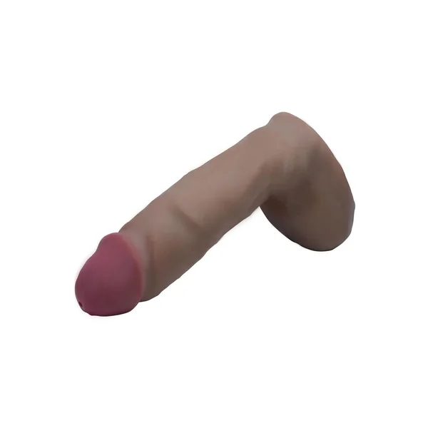 Loadz Dual Density Squirting Dildo 8in – Chocolate
