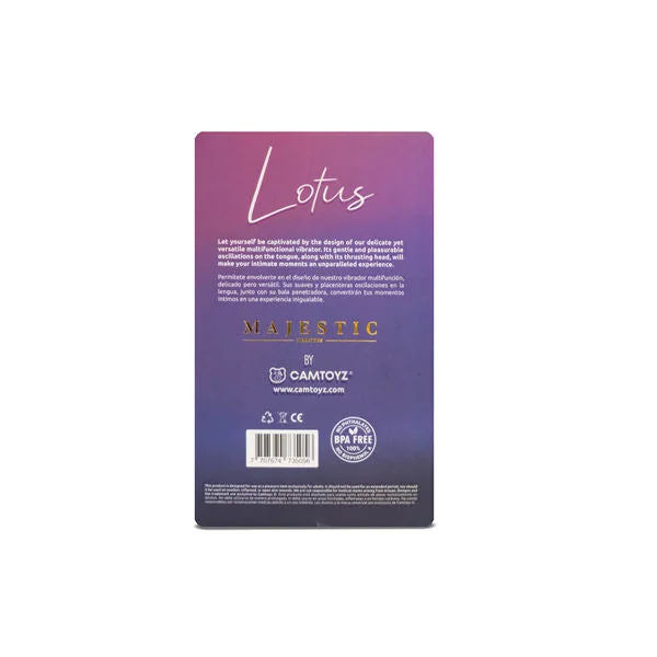 Lotus Double-Ended Vibrator with Bullet and Tongue Stimulator