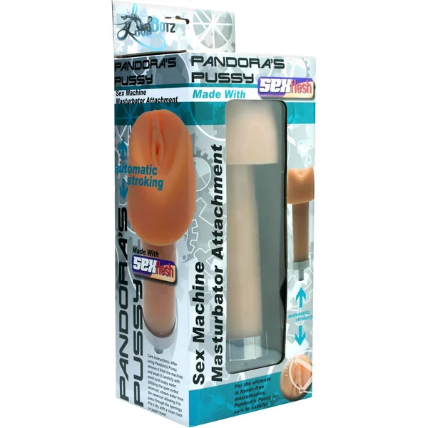 Love Botz Pandoras Pussy Sex Machine Masturbator Attachment Flesh 10.75 Inch