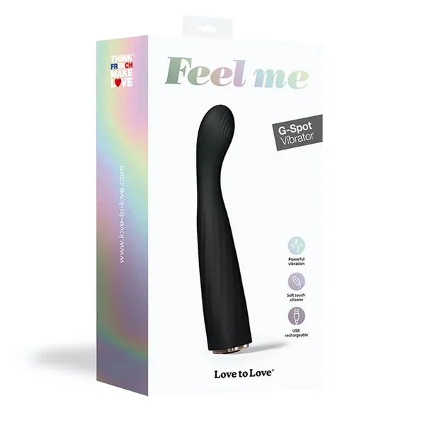 Love to Love Feel Me Rechargeable Silicone G-Spot Vibrator Noir – Ultimate G-Spot Stimulation