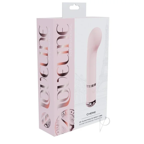 Loveline Cherie 10 Function G-Spot Silicone Rechargeable Vibrator - Pink