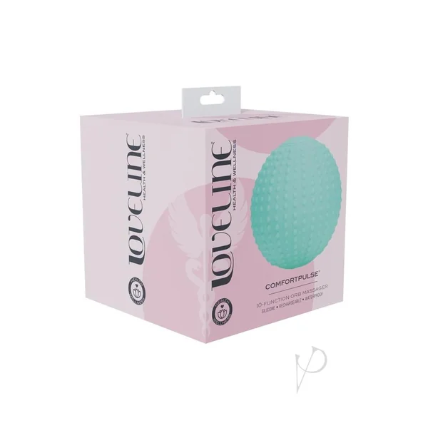 Loveline ComfortPulse 10 Function Vibrating Rechargeable Silicone Duo Massager - Green