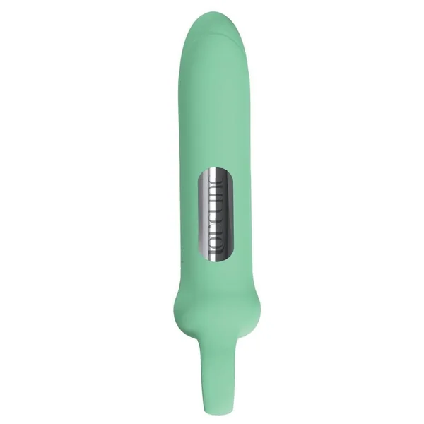 Loveline Harmony Loop Grip Vibe Ergonomic 10 Function Silicone Bullet Massager – Green
