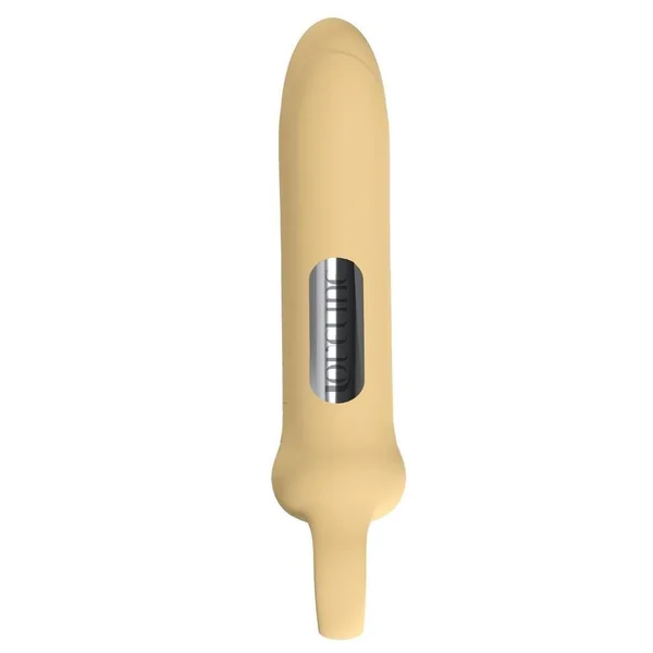 Loveline Harmony Loop Grip Vibe Ergonomic 10 Function Silicone Bullet Massager – Yellow