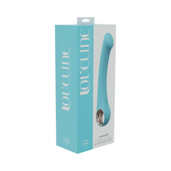 LoveLine Luscious 10 Speed G-Spot Vibe Silicone Rechargeable Waterproof Blue