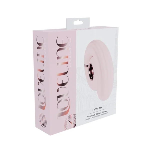 LoveLine Perles Rotating Beads Swirl Rechargeable Silicone Vibrator – Pink