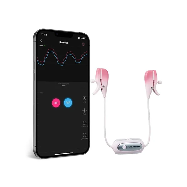 Lovense Gemini Bluetooth Controlled Vibrating Nipple Clamps