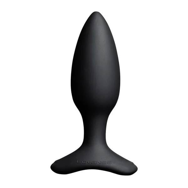 Lovense Hush 2 Rechargeable App Compatible Silicone Vibrating Anal Plug 1.5in – Black