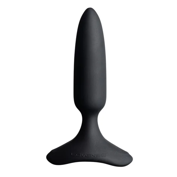 Lovense Hush 2 Rechargeable App Compatible Silicone Vibrating Anal Plug 1in – Black