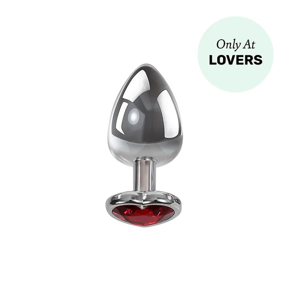 Lovers Heart Gemstone Anal Plug