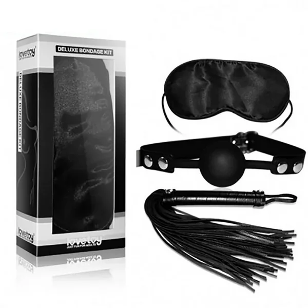 Lovetoy 3 PCS Ball Gags Whips Blindfolds Bondage Toys Sex Bondage Kit BDSM Toy for Couples SM Games