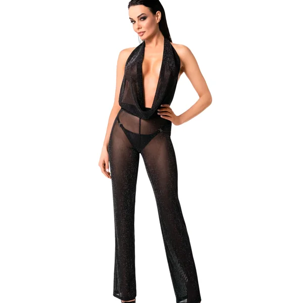 Luminara Shiny Tulle Jumpsuit