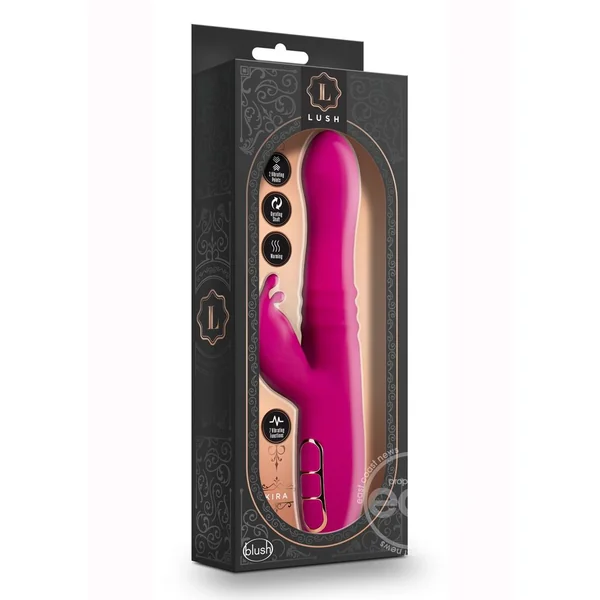 Lush Kira Rechargeable Silicone Rabbit Vibrator - Velvet Pink