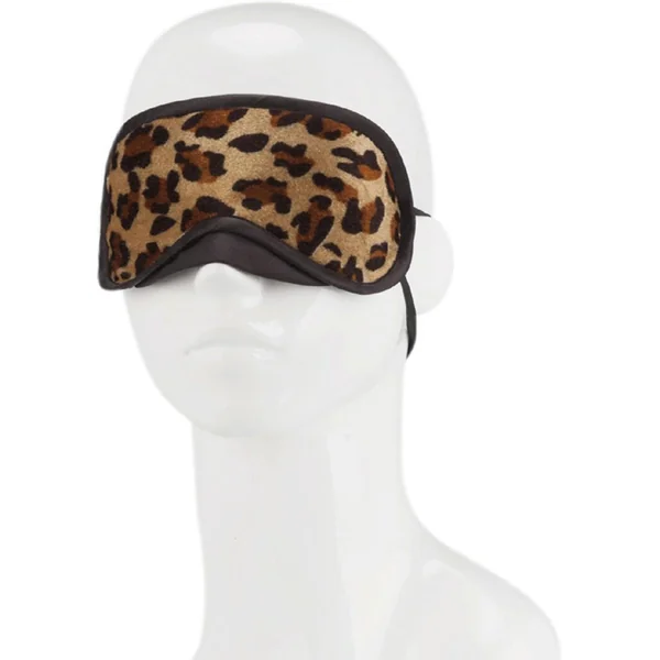 Lux Fetish Peek-A-Boo Love Mask – Leopard