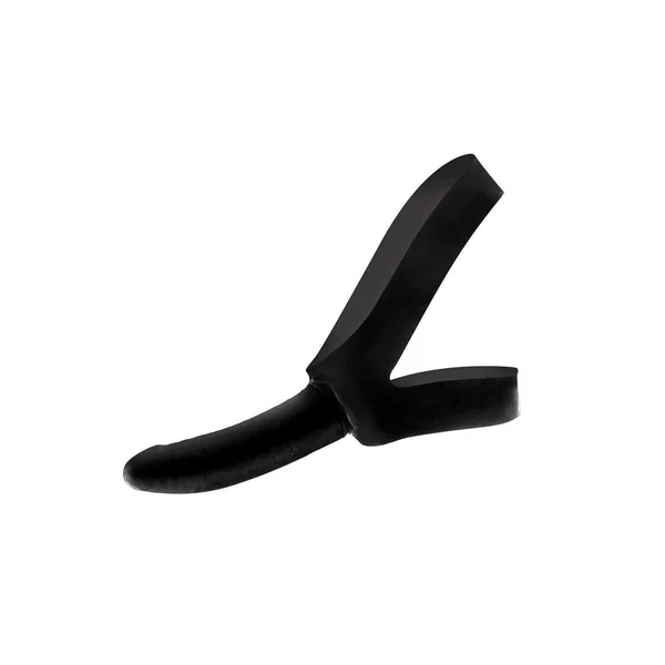 Lux Fetish The Original Facilitator Face Strap-On with Dildo – Black