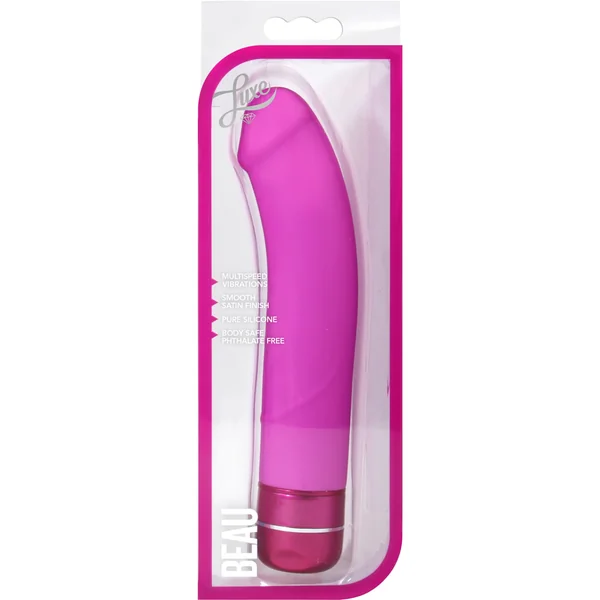Luxe Beau Silicone Vibrator Waterproof Pink 8.4 Inch