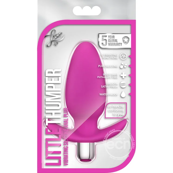 Luxe Little Thumper Vibrating Silicone Anal Plug