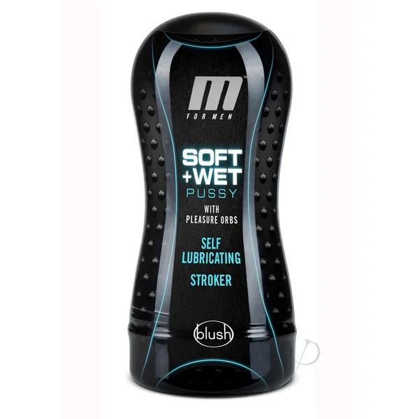 M for Men Soft and Wet Self Lubricating Masturbator Cup Orb - Pussy - Vanilla