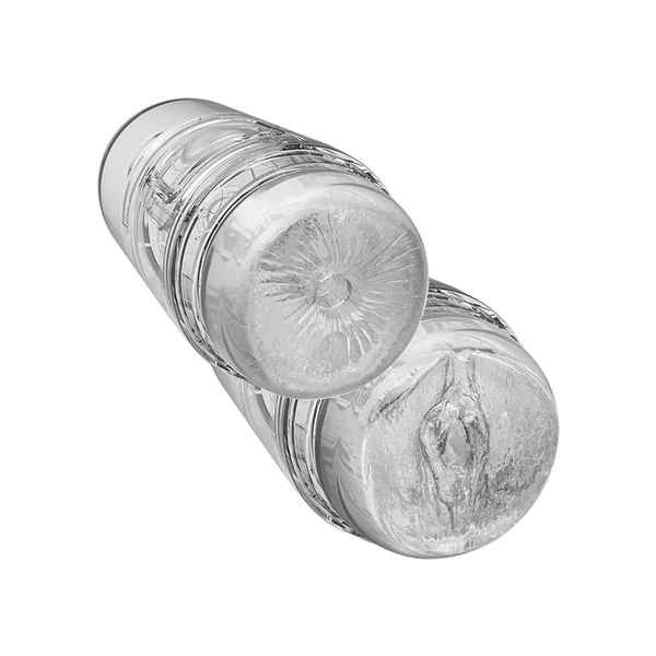 Main Squeeze Pop Off Optix Pussy and Ass Stroker Crystal 4 Inch