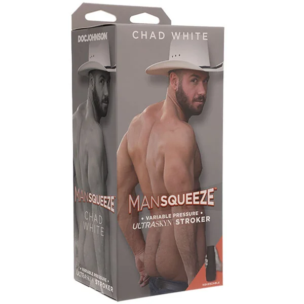 Man Squeeze - Chad White - Ultraskyn Stroker - Ass