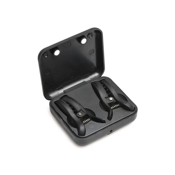 Master Series Dark Grip Vibrating Nipple Clamps