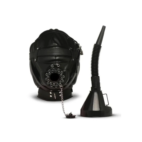 Master Series Degraded Sensory Deprivation Hood with Funnel – Black