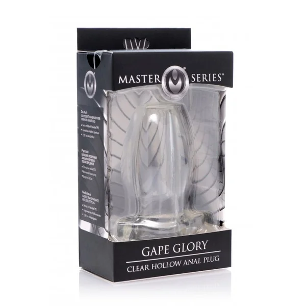 Master Series Gape Glory Clear Hollow Anal Plug