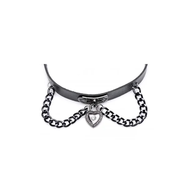 Master Series Gothic Heart Chain Choker