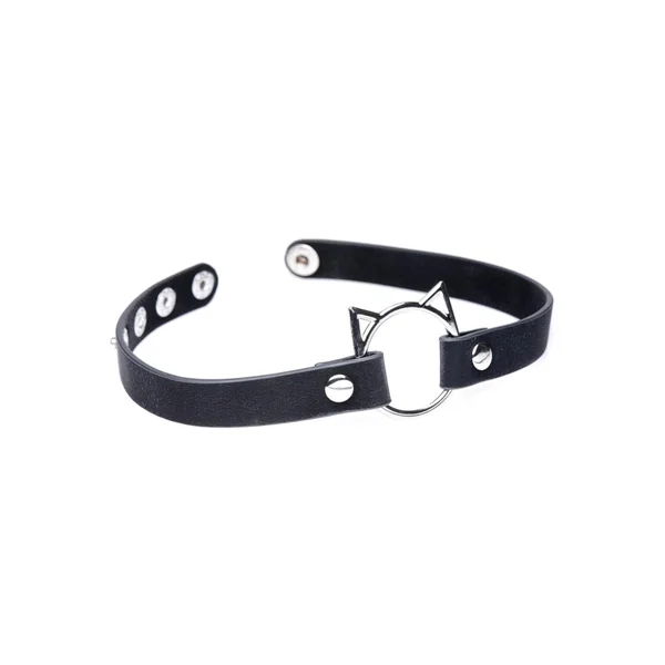 Master Series Kinky Kitty Adjustable Ring Choker Slim – Black