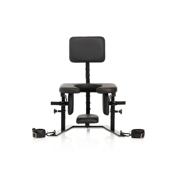 Master Series Pleasure Throse Oral Sex Chair - Black