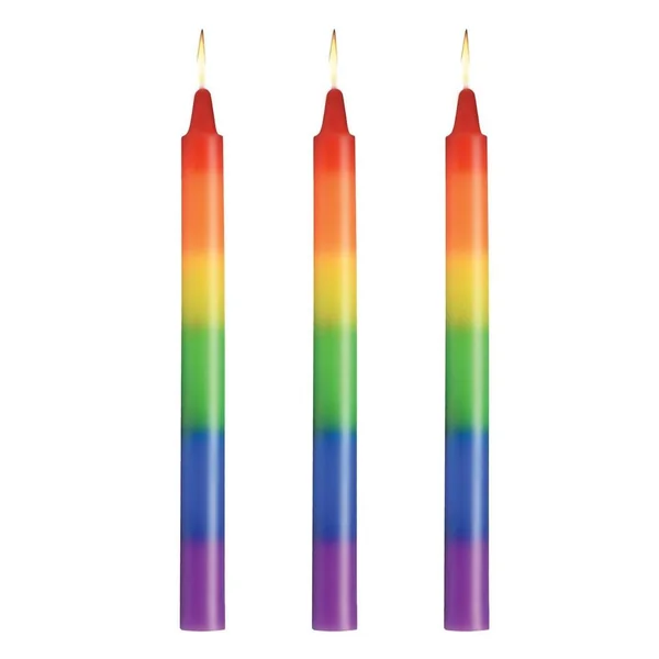Master Series Pride Candles Rainbow Drip Candle
