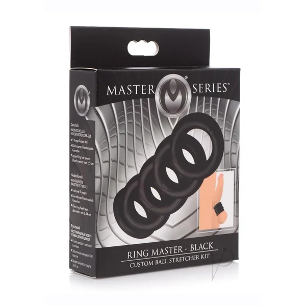 Master Series Ring Master Ball Stretching Kit (6 piece kit) - Black