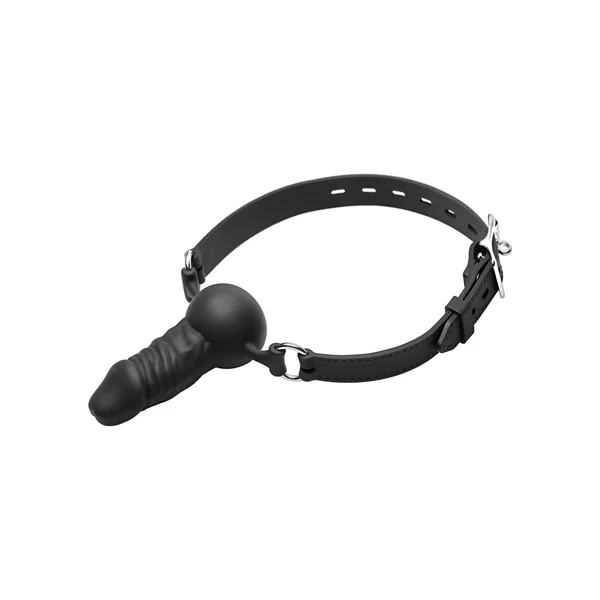 Master Series Suppressor Silicone Face Banger Gag Black