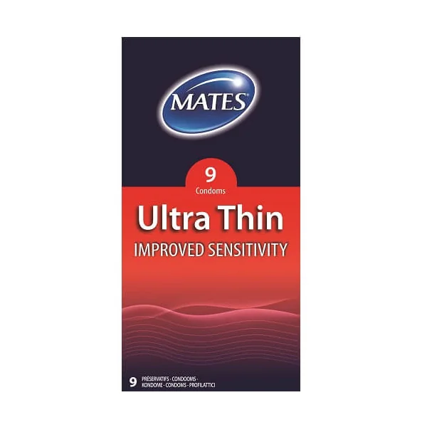 Mates Ultra Thin Condoms 9 Pack
