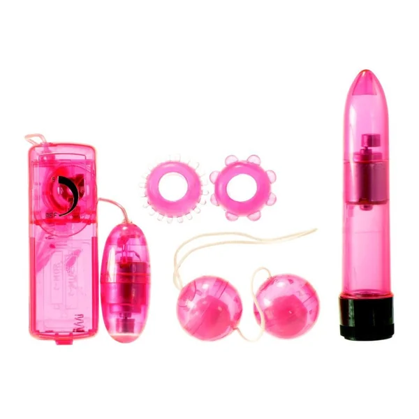 Me You Us Classic Crystal Couples Sex Toy Kit Pink