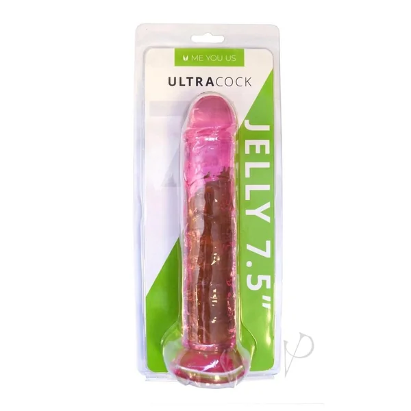 ME YOU US Ultracock Jelly Dong 7.5in - Pink