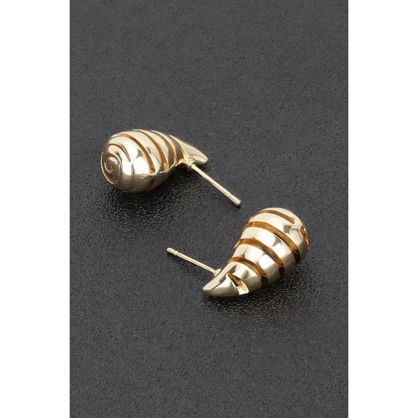 Metal Tear Drop Earring