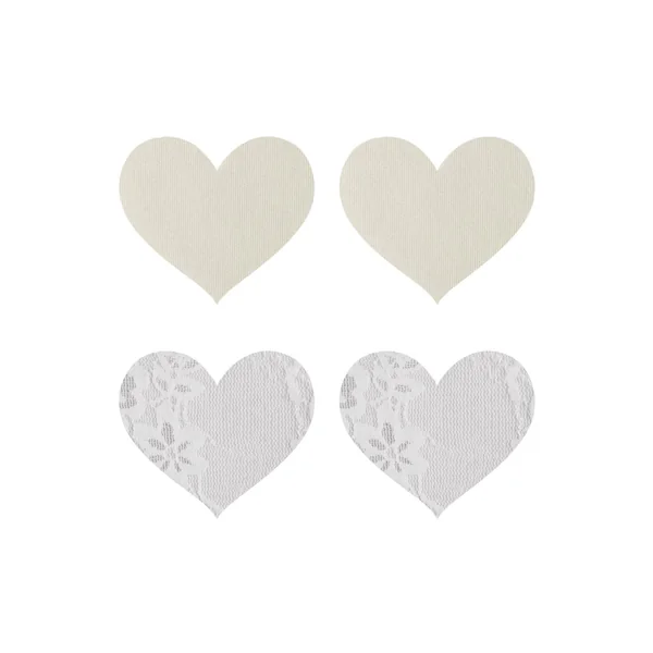 Metallic Heart Pasties Set