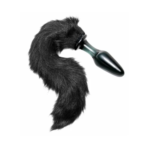Midnight Fox Glass Plug With Tail