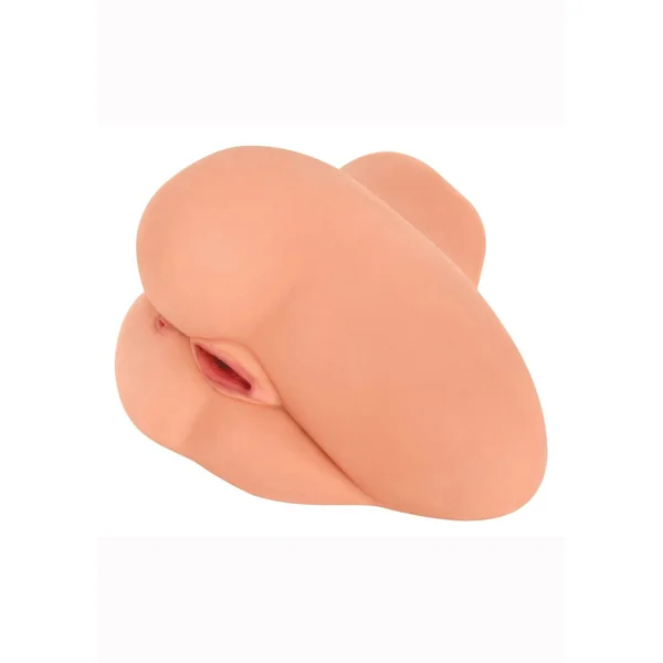 Mistress Casey Vibrating BioSkin Sidesaddle Stroker – Pussy And Ass – Vanilla