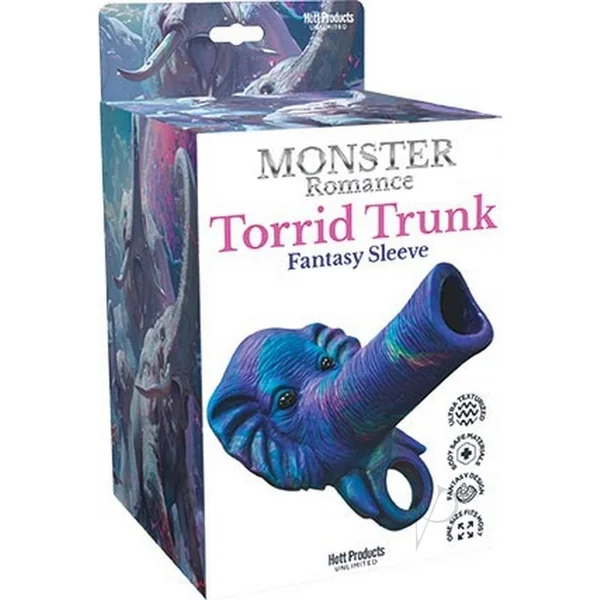 Monster Romance Torrid Trunk Penis Sleeve - Purple/Multicolor