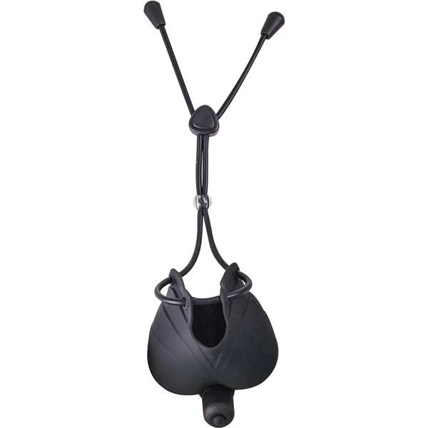 My Cock Ring Vibrating Scrotum Pouch And Cinch Silicone Black