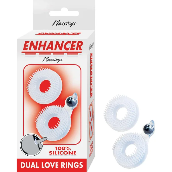 Nasstoys Enhancer Dual Love Silicone Cock Rings Clear Set