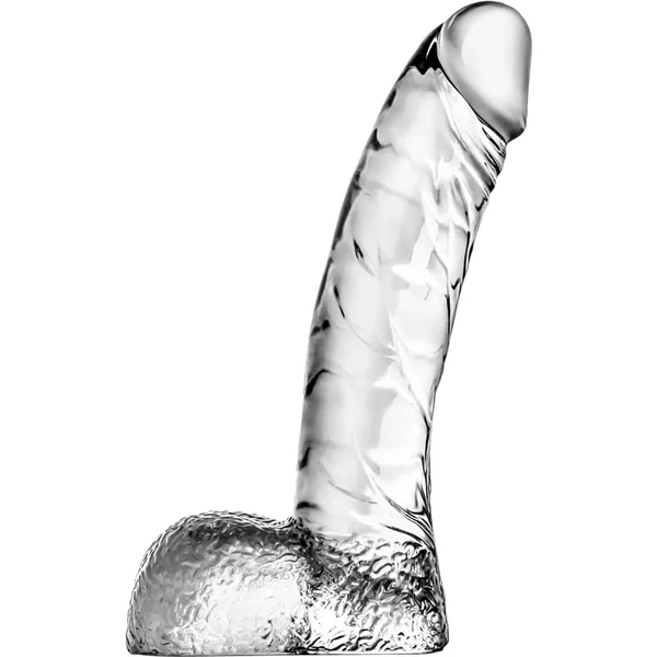 Naturally Yours Ding Dong Dildo with Balls 5.5in – Clear
