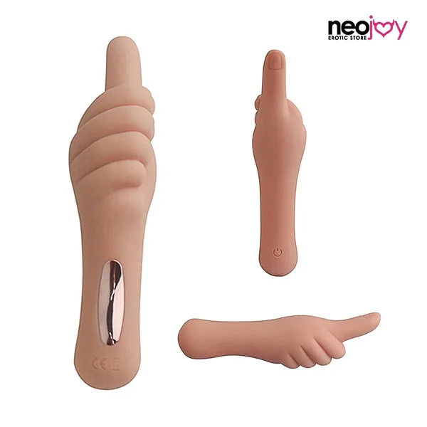 Neojoy Thumbs Up Vibe – Silicone Unisex Vibrator – G-spot P-spot Massager
