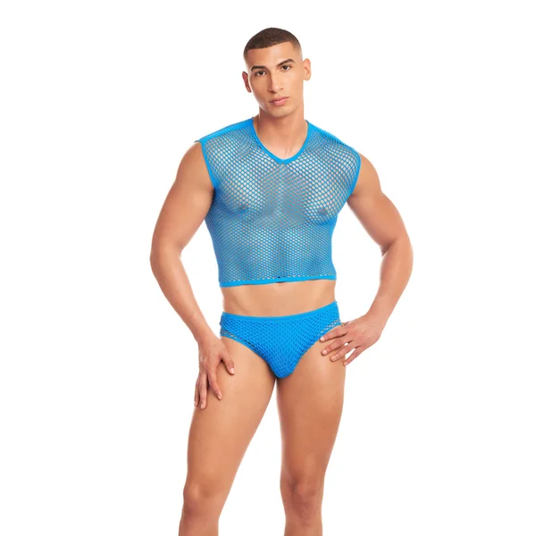 Net Flex 3 Piece Men’s Mesh Undergarment Set Small Medium