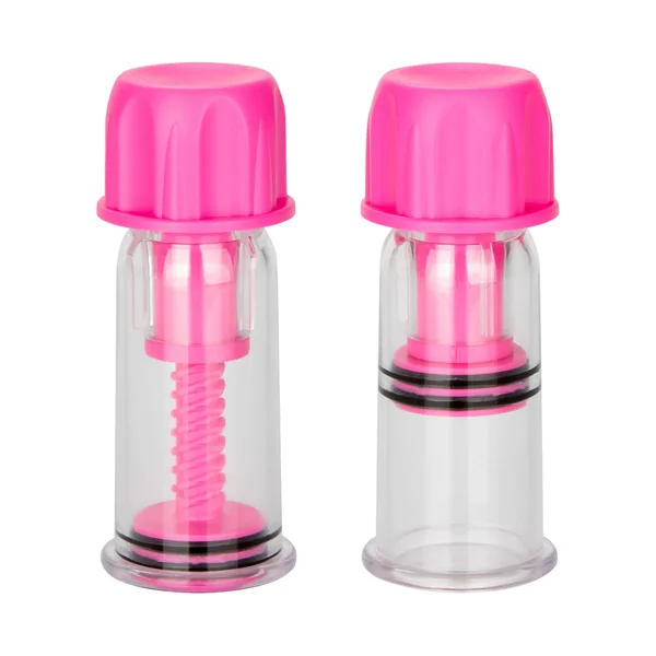 Nipple Play Vacuum Twist Suckers Pink