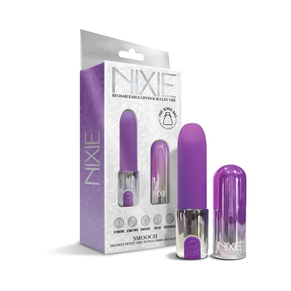 Nixie Smooch Rechargeable Lipstick Vibrator - All Colors
