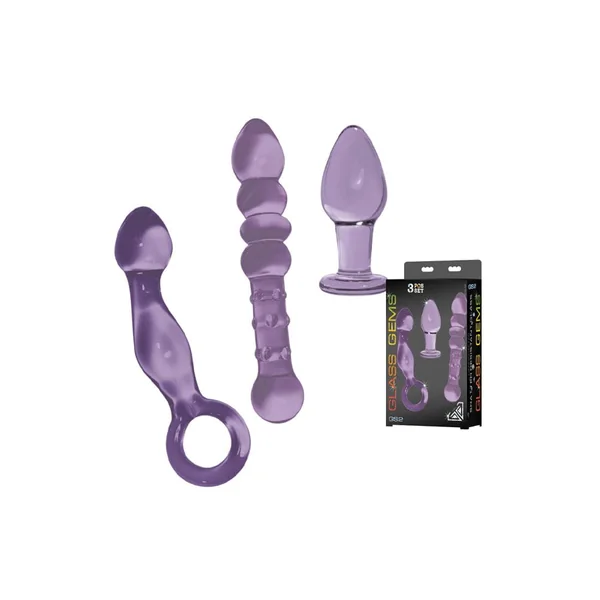 Nobu - Glass Gems Anal Play Kit - Purple